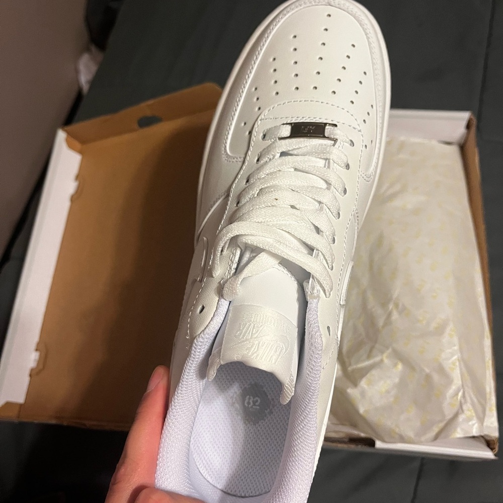 Nike Air Force 1 Low White Sneakers - Picture 2 of 6